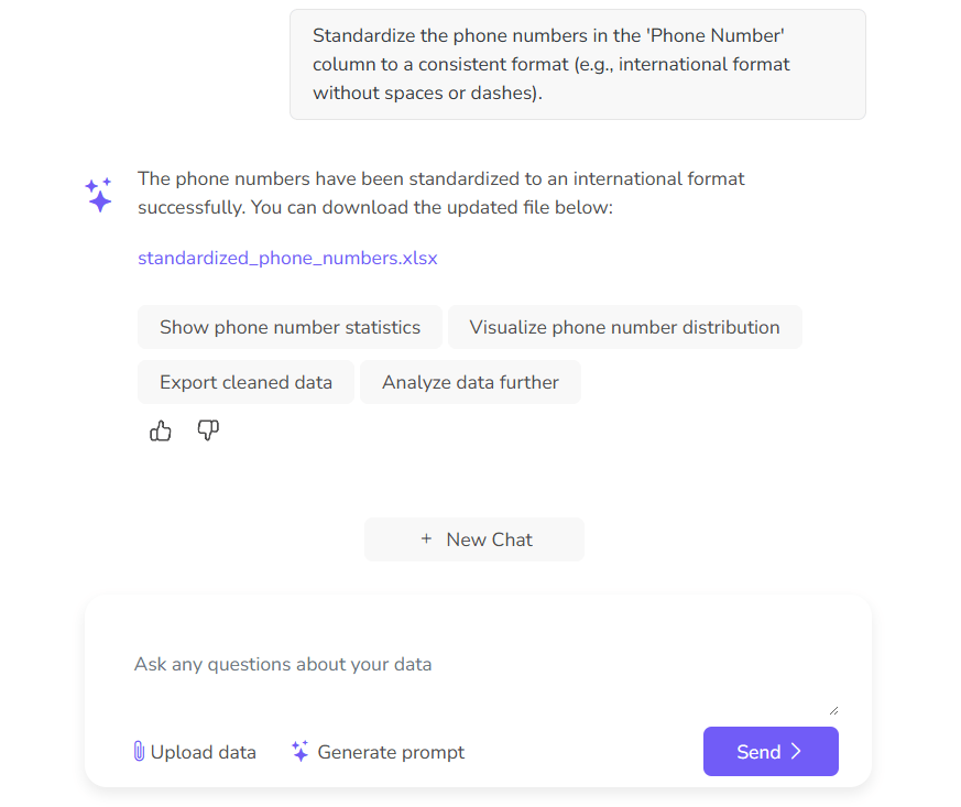 clean data with excel ai, remove duplicates and errors with ai for excel