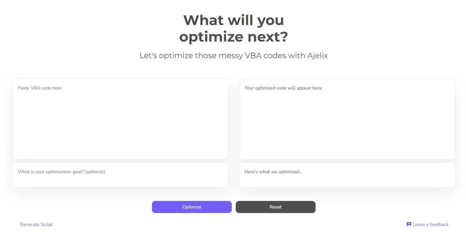 Google apps script optimizer for your software with AI